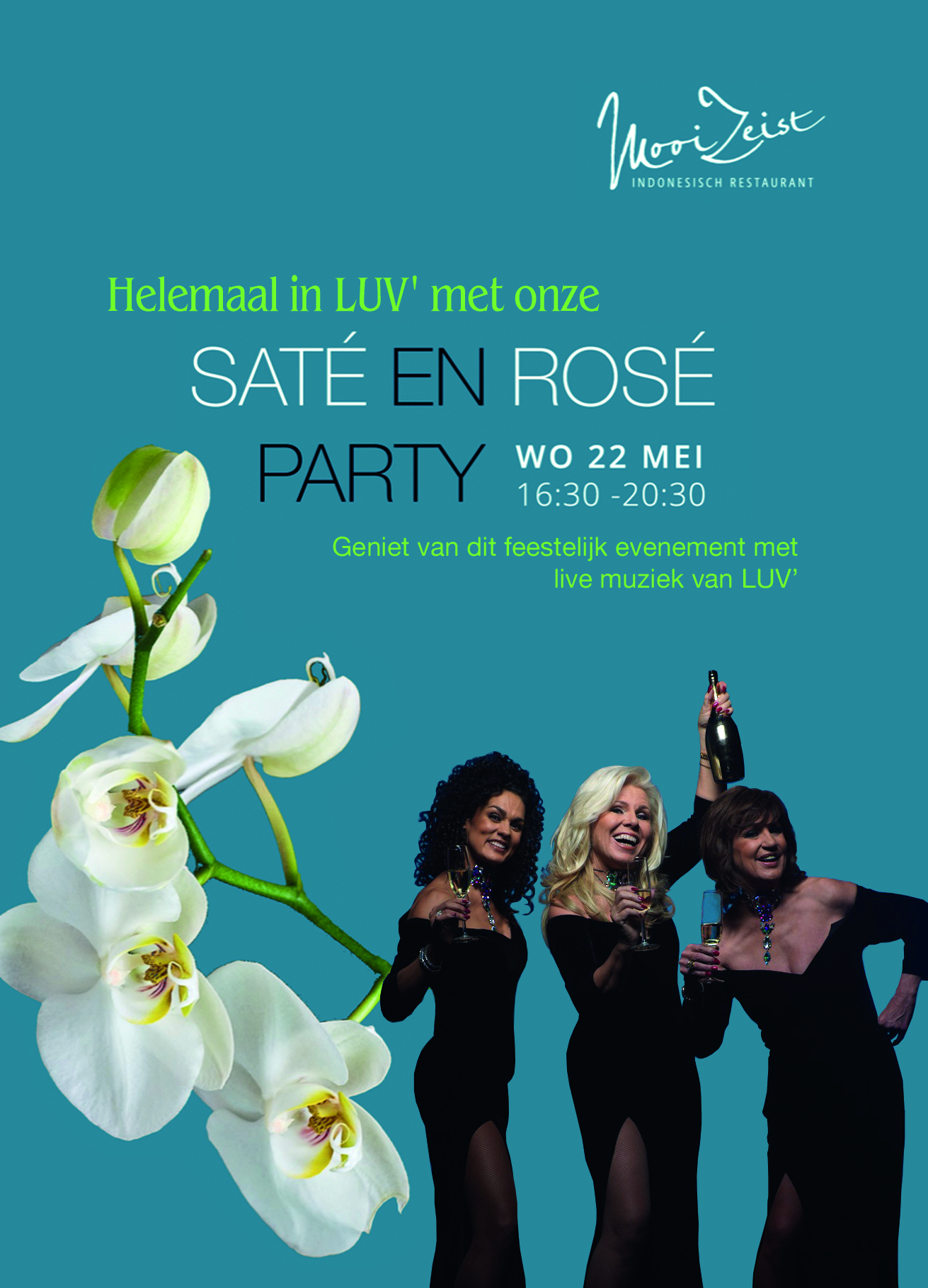 Saté & Rosé party – woensdag 22 mei 2019